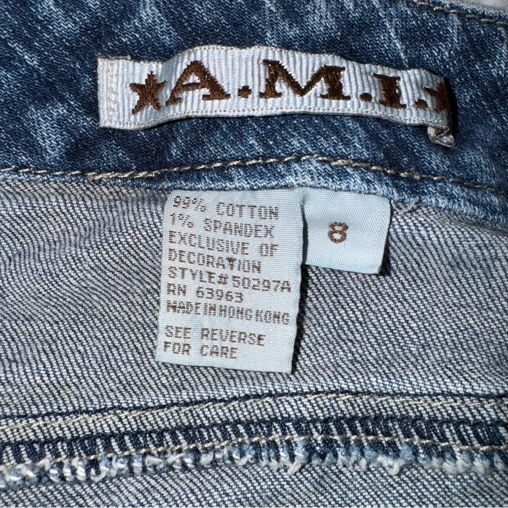 A.M.I. Women’s Bootcut Jeans Size 8 Embroidered Western Boho Denim - Picture 4 of 8